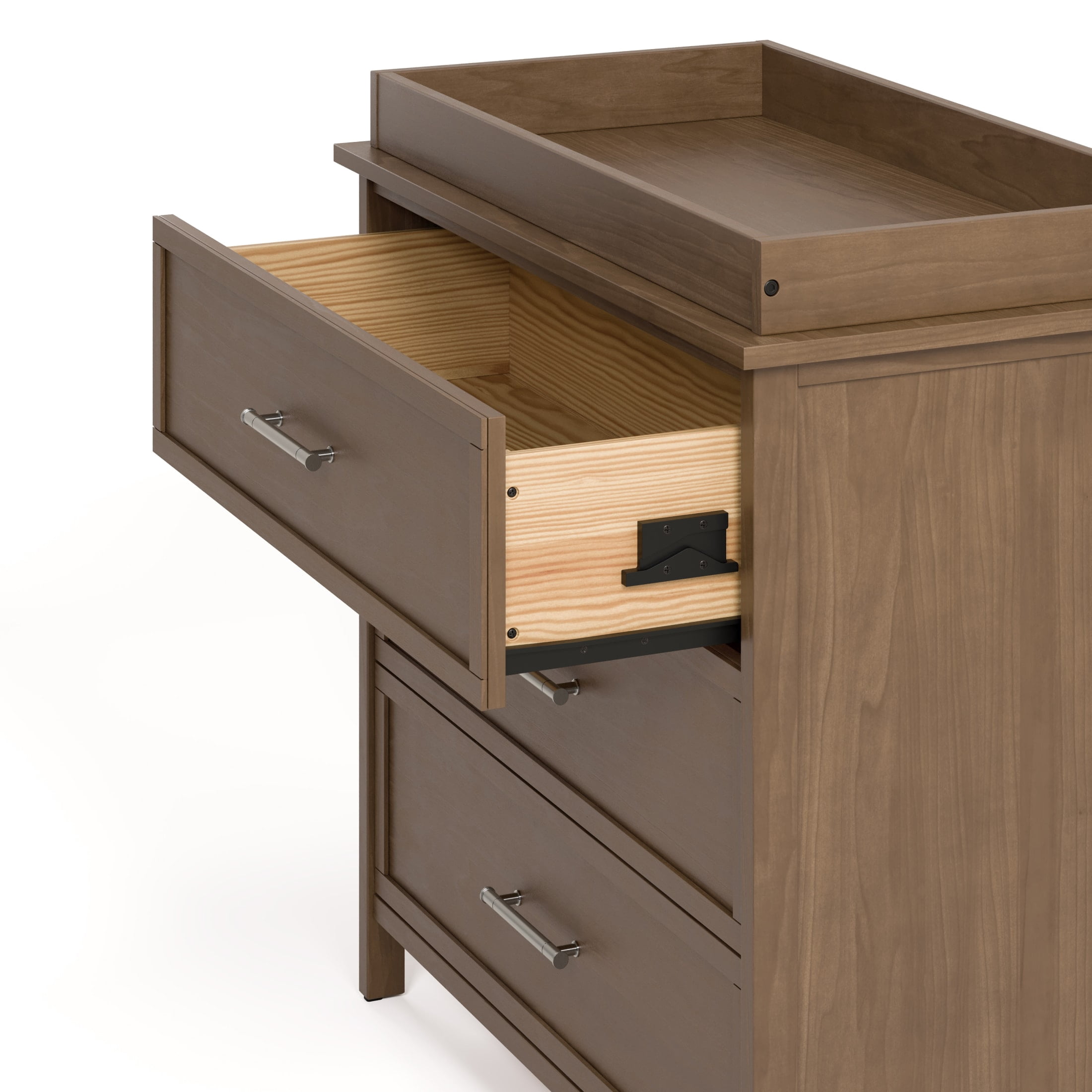 Graco Classic 3 Drawer Dresser with Infant Changing Topper, Hazelnut