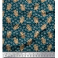 thumbnail image 1 of Soimoi Rayon Fabric Footprint,Bear & Arrow African Fabric Prints By Yard 42 Inch Wide, 1 of 1