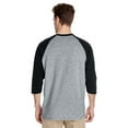 thumbnail image 2 of Gildan G570 Adult Heavy Cotton 3/4-Raglan Sleeve T-Shirt, 2 of 3