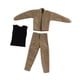 thumbnail image 5 of Ropa para figuras de acción a escala 1/12 perfecl chaqueta chaleco pantalón Caqui, 5 of 8