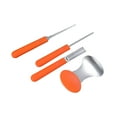 thumbnail image 1 of 4 Pcs/kit Outil Anti-Rouille en Acier Inoxydable pour Enfants Gravure de Citrouille d'Halloween Portable Anti-Corrosif Lavable avec Poignée, 1 of 8