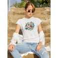 thumbnail image 2 of Bengal Tiger Sitting On Leaves T-Shirt Women -Image by Shutterstock, Female XX-Large, 2 of 4