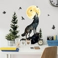 thumbnail image 3 of Forest Animal Wall Sticker Self Adhesive Vinyl Watercolor Moon Night Wolf Wall Decor Wolves Home Wallpaper Stickers for Bedroom Living Room PVC Peel and Stick Decals DIY Decors Colorful, 3 of 6