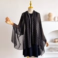 thumbnail image 4 of Sewkxo Women's Shawls and Wraps for Evening Dress Chiffon Shawl Soft Elegant Silky Wedding Bridal Scarf,Black One Size, 4 of 5
