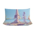 thumbnail image 3 of 3 Pcs Soft Bedding Set, Includes 1 Duvet Cover with Zipper And 2 Pillow,Shams Eiffel Tower Twin(86"x70"), 3 of 8