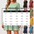thumbnail image 2 of Women's Summer Puff Sleeve Mini Dress, Casual Crewneck Ruffle Hem Babydoll Dress, Loose Fit Tiered Shift Sundress, 2 of 4