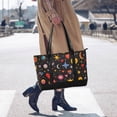 thumbnail image 4 of FORMRS Canvas Laptop Tote Bag for Women with 15.6" Computer Compartments Shoulder Handbag, Moon Pattern, 4 of 7