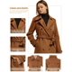 thumbnail image 5 of Gabardina wantdo para mujer con doble botonadura, color caramelo, XXL, 5 of 7