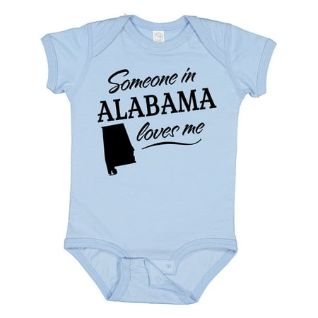 

Inktastic Someone in Alabama Loves Me Gift Baby Boy or Baby Girl Bodysuit