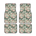 thumbnail image 2 of Uemuo Car Floor Mats - Palm Trees and Tropical Pattern Carpet Floor Mats for Cars, Auto Accessories Front & Rear Car Floor Foot Mat Sets of 4 Pieces, 2 of 6