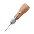 thumbnail image 2 of Punzón de costura de cuero ergonómico, práctico y práctico, accesorio de costura con mango de madera. Estilo B, 2 of 8