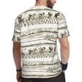 thumbnail image 2 of Wukai Rice Harvest Print Men's Short-Sleeved Mesh T-Shirt,Quick-Dry Short Sleeve Workout T-Shirt-X-Large, 2 of 8