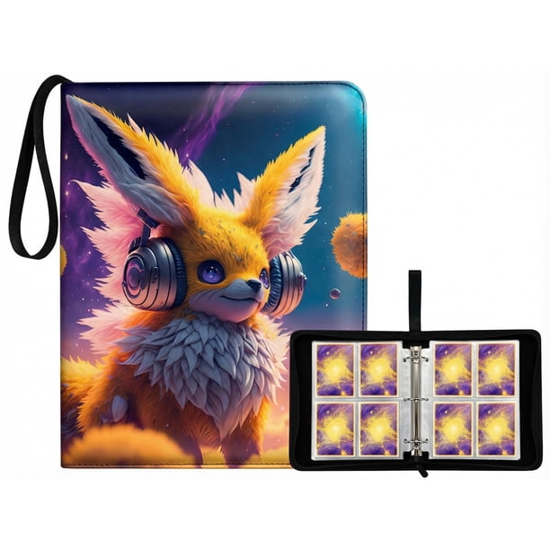 Carpeta para cartas coleccionables Sunshine Store 2.0 con 50 hojas y cierre de cremallera