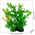 thumbnail image 3 of Silk Aquarium Plants, Small Fish Tank Decorations, Green Plants Artificial Decor, Artificial Grass, Aquatic Ornamentation, Black Base, Mixed Green Hues, 1 Pc, 3 of 7