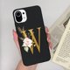 thumbnail image 1 of Funda a prueba de golpes para Xiaomi Mi 11 Pro, carcasa de silicona con letras florales Fivean unisex, 1 of 2