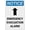 Warning Sign 2, variant on Notice Emergency Evacuation Alarm With Down Arrow Aluminum Metal Tin Sign 8"x12" - Safety Restriction Alert Warning Plate, Evacuation Alarm Down Arrow Sign