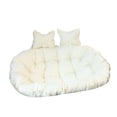 thumbnail image 2 of Cojín para silla colgante, grande, grueso, lavable, suave, para hamaca Blanco, 2 of 9