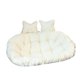 thumbnail image 2 of Cojín para silla de cesta colgante, cojín grande y grueso para silla de hamaca, cojín para Blanco, 2 of 9