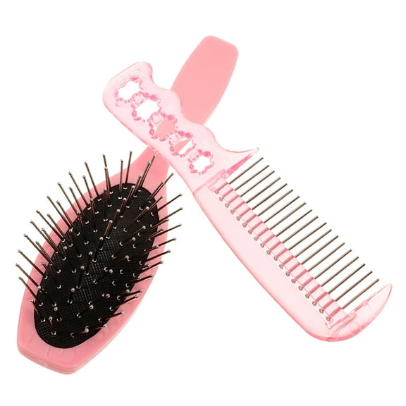 Luxshiny Detangling Hair Brush Set with Comb and Steel Comb for Smooth, Gentle Hair Styling and Removal