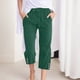 thumbnail image 1 of WILLBEST Pantalones Casuales para Mujer, con Botones, Pierna Ancha, Bolsillos, Ligeros, Cintura Alta, Ajustables, con Nudo, Corte Holgado. Mediana, 1 of 4