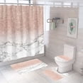 thumbnail image 4 of Wosthever Cortina de ducha de baño impermeable: juego de cortina de ducha moderno y cómodo para baño Cortina de ducha impermeable Juegos de accesorios de baño 3 juegos 45*75, 4 of 6