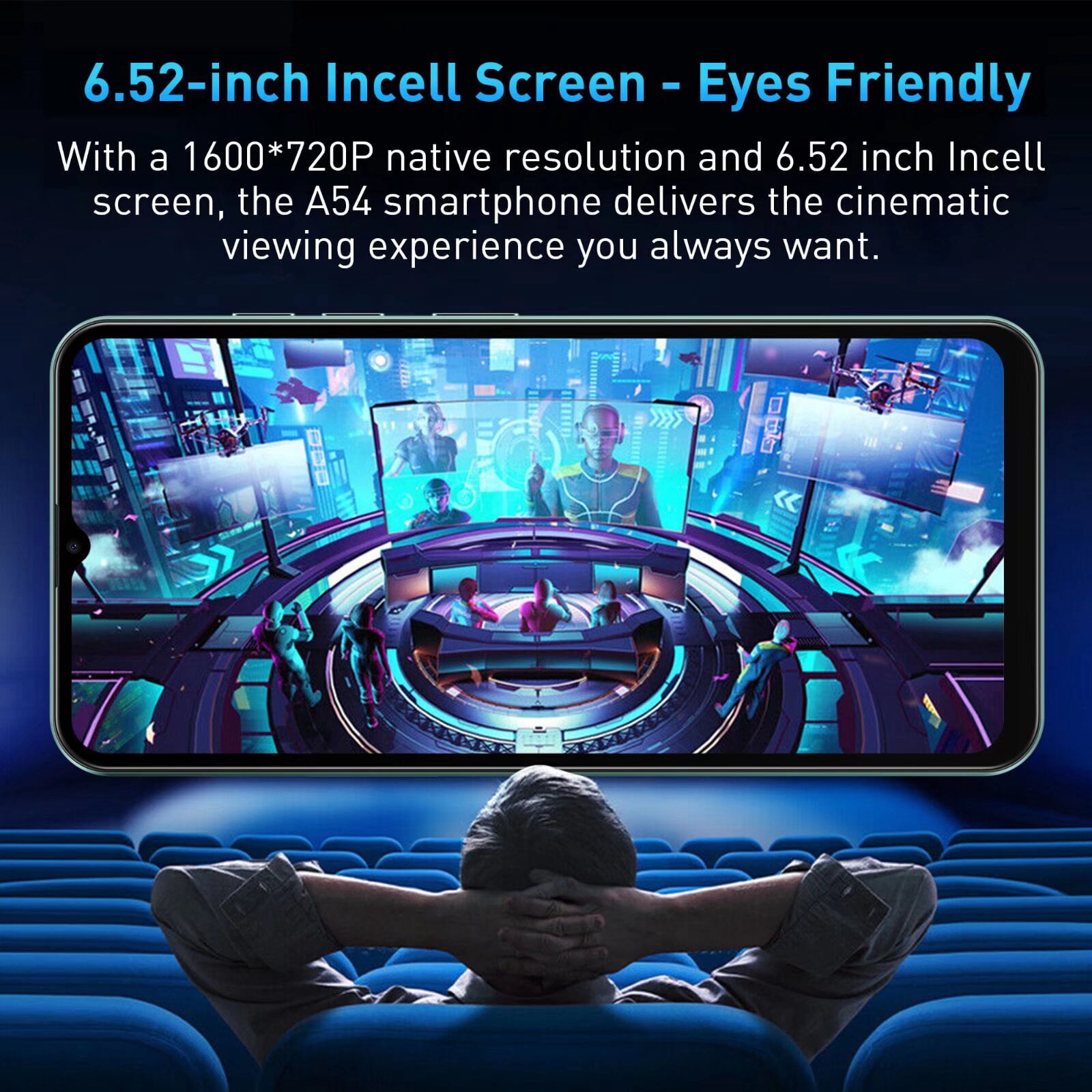 XGODY V50 4G T-Mobile Unlocked Cell Phones, 64GB Smartphones, 4500mAh Android Phone,Long Battery Life, Blue