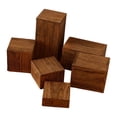 thumbnail image 3 of Segolike 6Pcs Wooden Display Stands Jewelry Racks Showcase Food Desktop Square Risers Wood Color, 3 of 8
