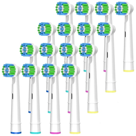 16 Pack Professional Replacement Toothbrush Heads for Braun Oral B Electric Toothbrush, Precision Clean Brush Heads