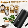 thumbnail image 5 of Milk Frother and Steamer,4-in-1 Electric Milk Frother for Latte Cappuccino Hot Chocolate，11.8oz/350ml Automatic Hot & Cold Foam Maker and Milk Warmer for Dairy, 5 of 5