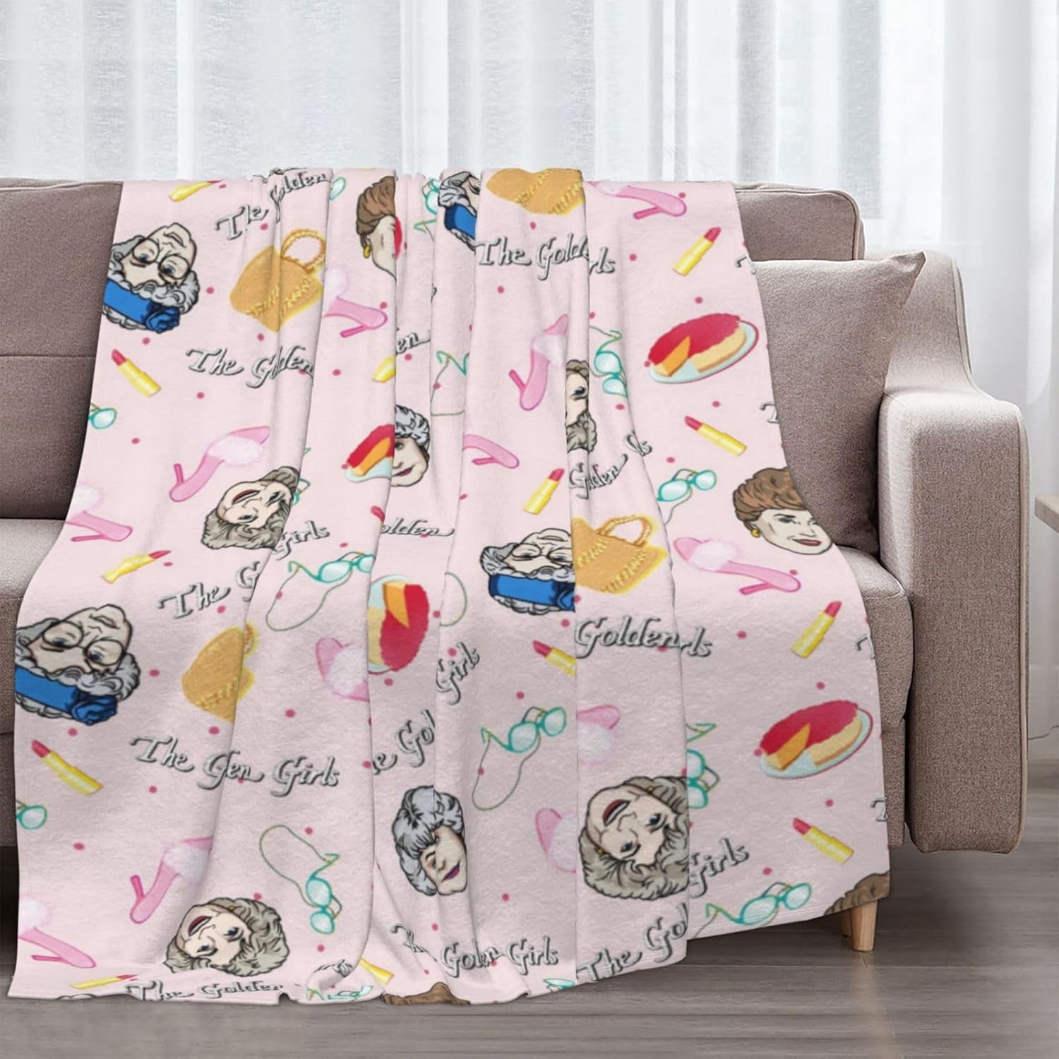 Goldengirls Blanket for Women Gifts Cozy Throw Blankets Lightweight Golden Girls Merchandise for Couch Bed Sofa Car Home Decor
