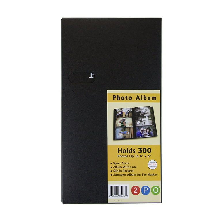 300 Pockets Photo Album with Writing Space, Fabmaker 4x6 Photo