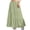 D54 Green, variant on Angala Ladies Skirts Elastic Low Waist Tiered Maxi Skirts Solid Summer Lightweight Flowy Boho Vacation Womens Skirts Size L Beige