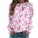 thumbnail image 2 of ICHUANYI Clearance Fashion Women's Casual Long Sleeve Round Neck Printed Ladies Sweatshirt Tops Blouse ICHUANYI "ICHUANYI", 2 of 4