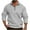Gray, variant on qolati Mens Quarter Zip Pullover Casual Long Sleeve Fleece Sweatshirt Oversized Mock Neck Golf Work Sweater with Pocket
