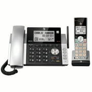 AT&T CL84115 Dect 6.0 Expandable Cordless Phone with Answering System and Caller ID, Silver/Black with 1 Handset
