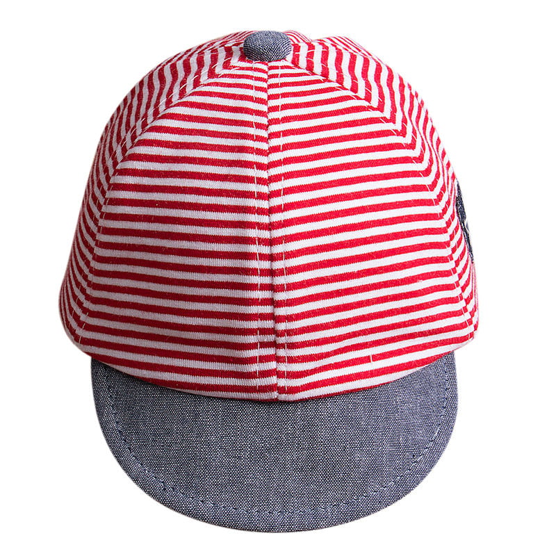 Striped Infant Toddler Hat Classic Baby Baseball Caps for Boys Girls Sun Protect Spring Summer Caps 
