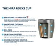 thumbnail image 3 of MIRA 12 oz Rocks Cup | Stainless Steel Whiskey Glass | Vacuum Insulated Lowball Tumbler for Scotch, Coffee & Cocktails | Keeps Hot or Cold For Hours | Reusable & BPA-Free | Black, 3 of 7