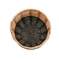 thumbnail image 3 of happimess Laurel 19.49" Bohemian Hand-Woven Abaca Hamper Basket with Handles, Natural/Black, BSK1003D, 3 of 6