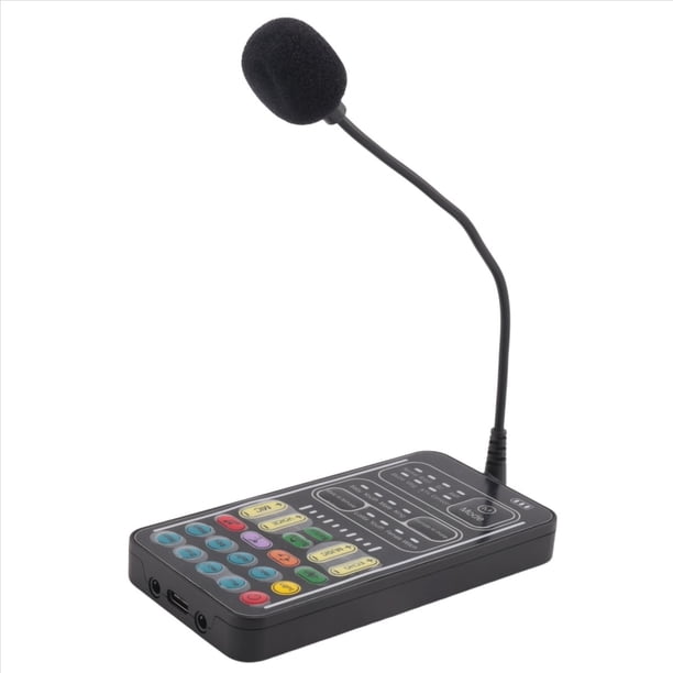 3X Cambiador de Voz Micrófono de Mano Cambiador de Voz con Máquina de Efectos de Sonido Multifuncional para Teléfono//Switch (I9)