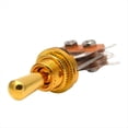 thumbnail image 4 of Interruptor de Palanca de 3 Vías para Guitarra Eléctrica, Compatible con Amplificadores de Guitarra con Cabezal Vibratorio Abierto, Dorado., 4 of 5