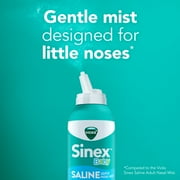 Vicks Sinex Baby Saline Nasal Spray, Drug-Free Nasal Decongestant for Babies Sinus Relief, 5 oz