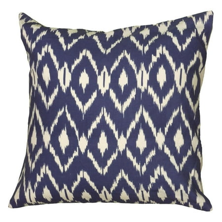 Rizzy Home Fractured Ikat Cotton Decorative Throw Pillow 18 X 18