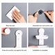 thumbnail image 3 of Yuarrent Bandeja de jabón, soporte de almacenamiento de drenaje de taza fuerte sin perforaciones, organizador de pared extraíble de pisos, Juegos de accesorios de baño, 3 of 6