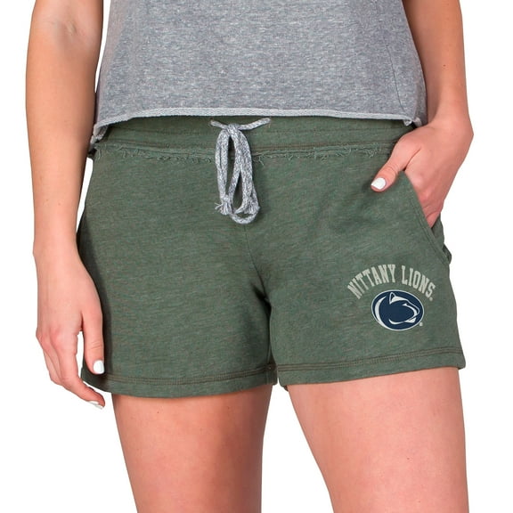Women's-Concepts Sport  Olive Penn State Nittany Lions Mainstream French Terry Tri-Blend Shorts