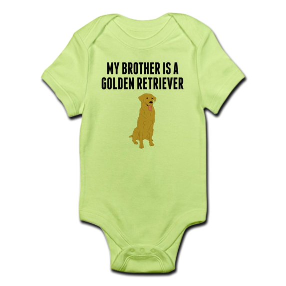 CafePress - My Brother Is A Golden Retriever Body Suit - Baby Light Bodysuit