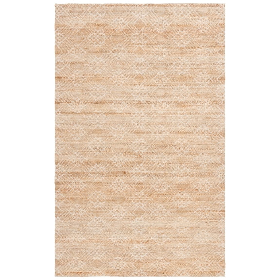 SAFAVIEH Natural Fiber Marielle Geometric Area Rug, Natural/Ivory, 8' x 10'