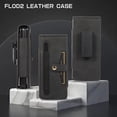 thumbnail image 5 of Wallet Case for Samsung Galaxy Z Fold2 Flexible Clip Card Slots Flip Case with Glass Screen Protective Film Pen Stylus, PU Leather Magnetic Snap Shockproof Full Protection Cover, Black, 5 of 11
