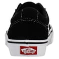 thumbnail image 4 of Zapatillas Vans Ward para mujer, tela de gamuza, negro y blanco 9, 4 of 8