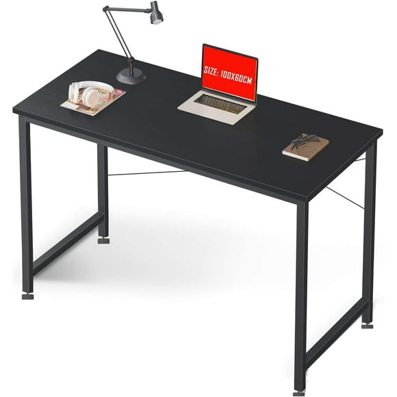 Duramex (TM) Study Computer Desk Table 39 inches 100cm Long 24 inches 60cm Wide Large Table Workstation for Home Office, Black