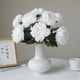 thumbnail image 1 of Pack de 6 flores de crisantemo artificial, adornos de jardín de plástico para decoración interior y exterior, arreglo floral artificial blanco y amarillo para bodas y fiestas, 1 of 7